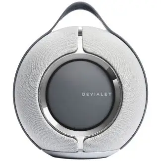 Devialet Mania wifihøjttaler, Light Grey med ladestation - Devialet