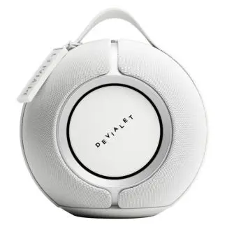 Devialet Mania wifihøjttaler, White Mist med Cocoon og ladestation - Devialet