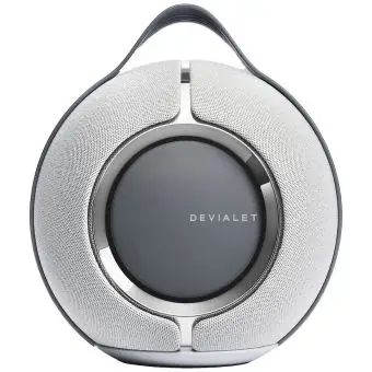Devialet Mania wifihøjttaler, Light Grey med ladestation - 
